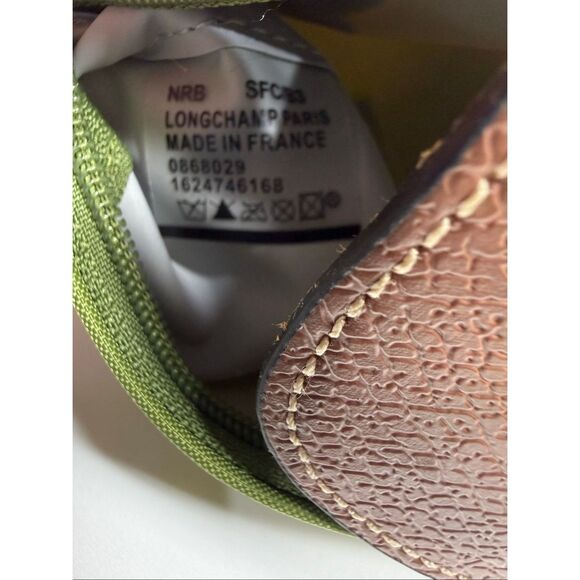 Longchamp Mini Le Pliage Green Top Handle Bag + Strap - Picture 9 of 9